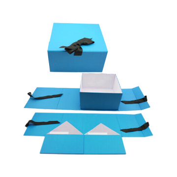 Flach gepackte Druckpapier-Kasten-faltender faltbarer gefalteter Magnetpappverpackungs-Geschenkkasten